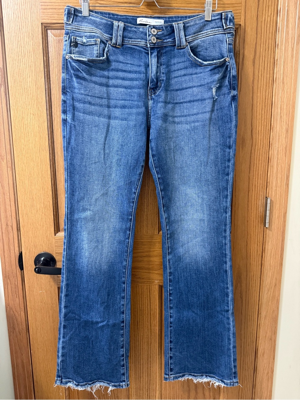 KanCan Women's Medium Blue Boot Cut Jeans